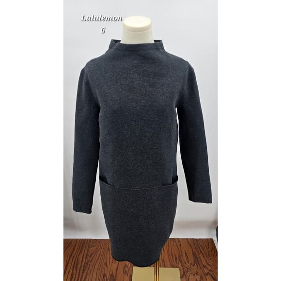 Lululemon City Bound Dress – Heathered Black – Size 6 - Picture 1 of 5